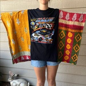 Van Halen Upcycled Kantha Tunic Top Shirt OS Handmade Bohemian Hippie